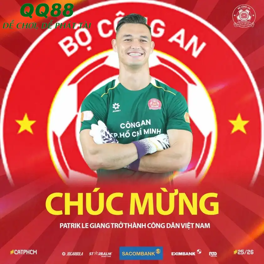 Patrik Lê Giang đã có quốc tịch Việt Nam (Ảnh: CLB)